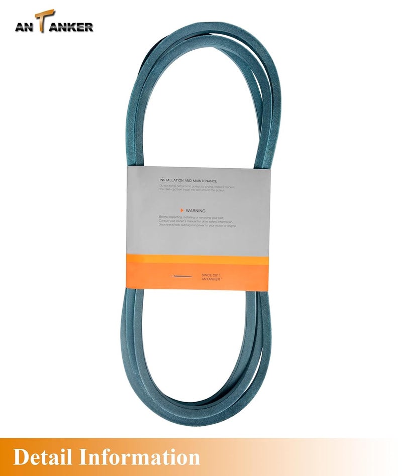 Antanker 791988 Deck Belt Replace for Hustler 52" Deck Raptor Zero Turn Mower 117164 EX 124379, Kevlar Cord, 140.75" Belt - Image 2